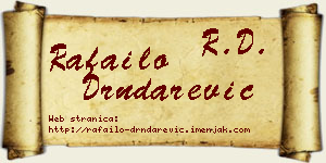 Rafailo Drndarević vizit kartica